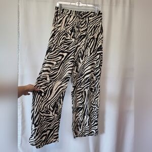 Rachel Zoe Black and Cream Striped Garment